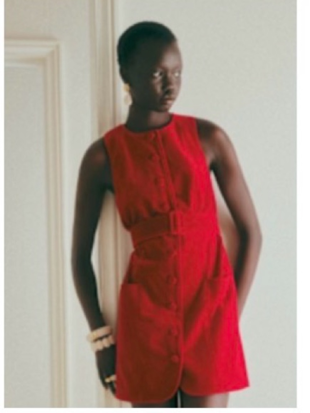 Sézane Redais Red dress